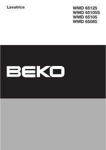 Manuale BEKO WMD 65125 Lavatrice