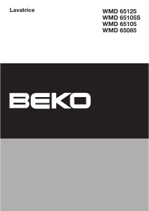 Manuale BEKO WMD 65085 Lavatrice