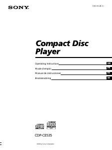 Handleiding Sony CDP-CE535 CD speler