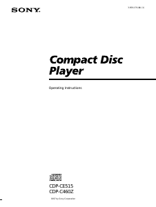 Manual Sony CDP-CE515 CD Player
