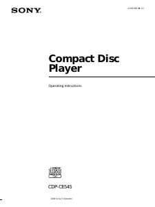 Handleiding Sony CDP-CE545 CD speler