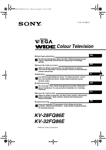 Brugsanvisning Sony KV-28FQ86E TV