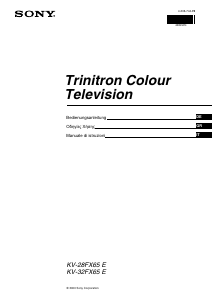 Εγχειρίδιο Sony KV-28FX65E Τηλεόραση