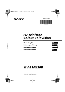 Handleiding Sony KV-21FX30B Televisie