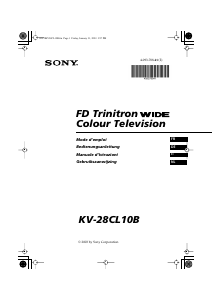 Handleiding Sony KV-28CL10B Televisie