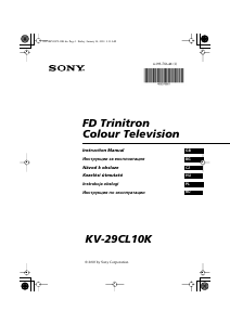 Manuál Sony KV-29CL10K Televize