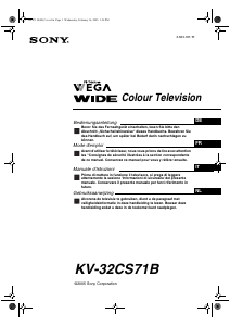 Manuale Sony KV-32CS71B Televisore