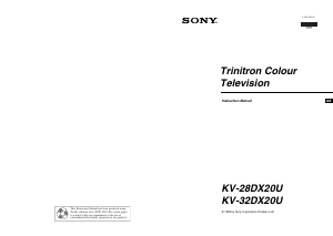 Handleiding Sony KV-28DX20U Televisie