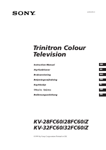 Bedienungsanleitung Sony KV-28FC60Z Fernseher