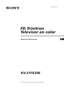 Manual de uso Sony KV-21FX20E Televisor
