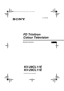 Manuale Sony KV-28CL11E Televisore