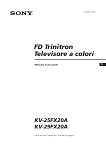 Manuale Sony KV-25FX20A Televisore