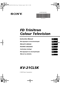Manual Sony KV-21CL5K Television