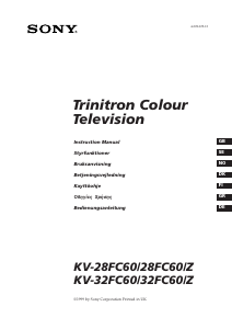 Manual Sony KV-32FC60 Television