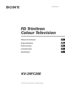 Käyttöohje Sony KV-29FC20E Televisio