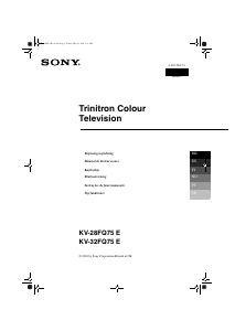 Manual de uso Sony KV-32FQ75E Televisor