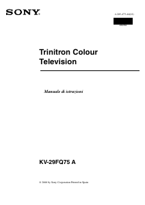 Manuale Sony KV-29FQ75A Televisore