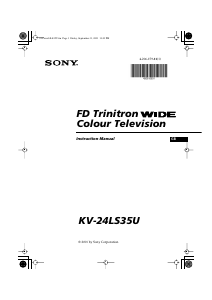 Handleiding Sony KV-24LS35U Televisie