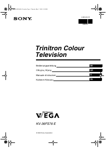 Manuale Sony KV-36FS76E Televisore