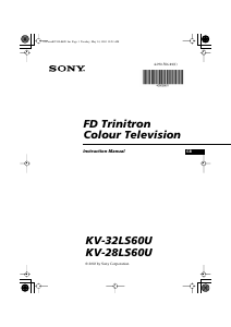 Handleiding Sony KV-28LS60U Televisie