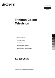 Használati útmutató Sony KV-29FQ65K Televízió