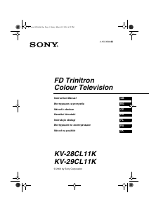 Návod Sony KV-29CL11K Televízor