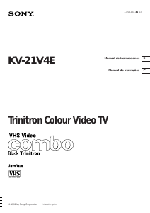 Manual de uso Sony KV-21V4E Televisor
