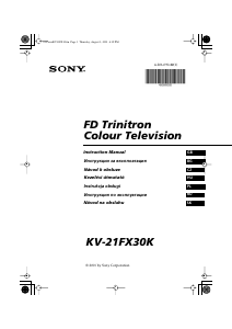 Руководство Sony KV-21FX30K Телевизор