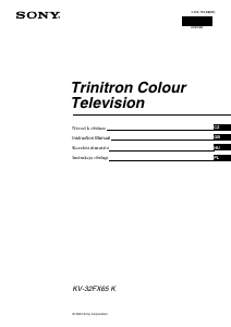 Manuál Sony KV-32FX65K Televize