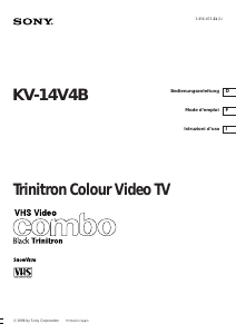 Manuale Sony KV-14V4B Televisore