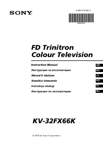 Manual Sony KV-32FX66K Television