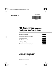 Manuál Sony KV-32FQ70K Televize