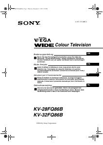 Bedienungsanleitung Sony KV-32FQ86B Fernseher