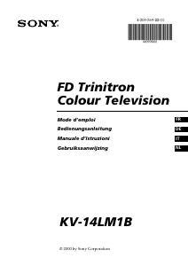 Bedienungsanleitung Sony KV-14LM1B Fernseher