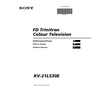 Bedienungsanleitung Sony KV-21LS30E Fernseher