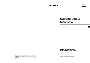 Handleiding Sony KV-28FS20U Televisie