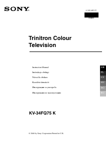 Használati útmutató Sony KV-34FQ75K Televízió