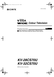 Handleiding Sony KV-32CS70U Televisie