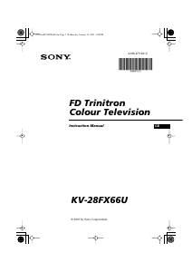 Handleiding Sony KV-28FX66U Televisie