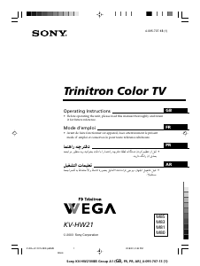 Handleiding Sony KV-HW21M83 Televisie