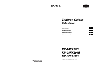 Manuale Sony KV-28FX20B Televisore