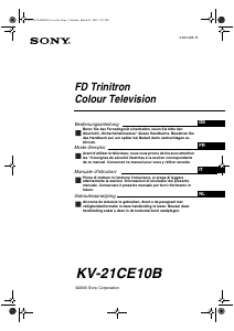 Manuale Sony KV-21CE10B Televisore