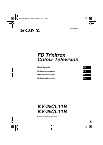 Manuale Sony KV-29CL11B Televisore