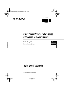 Handleiding Sony KV-28EW20B Televisie