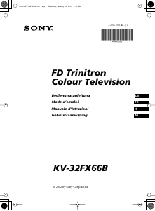 Handleiding Sony KV-32FX66B Televisie