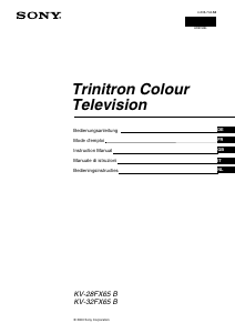 Handleiding Sony KV-28FX65B Televisie