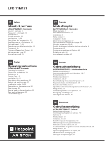 Bedienungsanleitung Hotpoint-Ariston LFD 11M121 CX Geschirrspüler