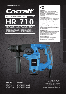 Manual Cocraft Z1C-HW-2609 Rotary Hammer