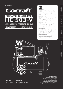 Bruksanvisning Cocraft EZ-3050V/10-L Kompressor