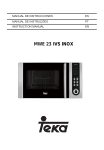 Manual de uso Teka MWE 23 IVS INOX Microondas